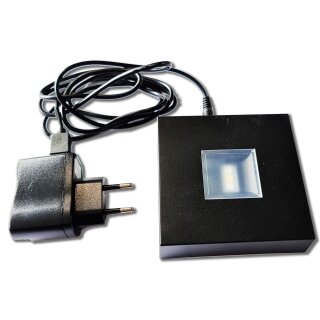 MONO INC. plug-in power supply for LED light socket for 3D glass crystal cube (white + color)