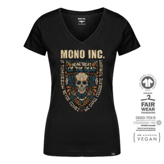 Ladies V-Neck T-Shirt MONO INC. Heartbeat of the Dead L
