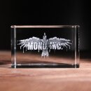 MONO INC. 3D Glaskristall mit Unbreakable Rabe