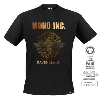 T-Shirt MONO INC. Ravenblack Tour XS