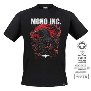 T-Shirt MONO INC. Blood Red Raven XL