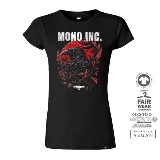 Ladies T-Shirt MONO INC. Blood Red Raven XL