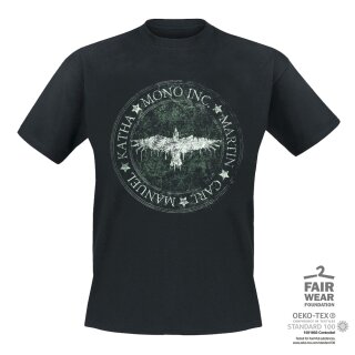 T-Shirt MONO INC. Raven Circle M